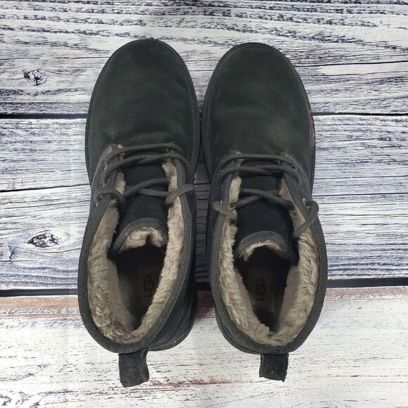 Ugg Neumel Black Suede Ankle Chukka Boots Men\'s Size 12 main image 4
